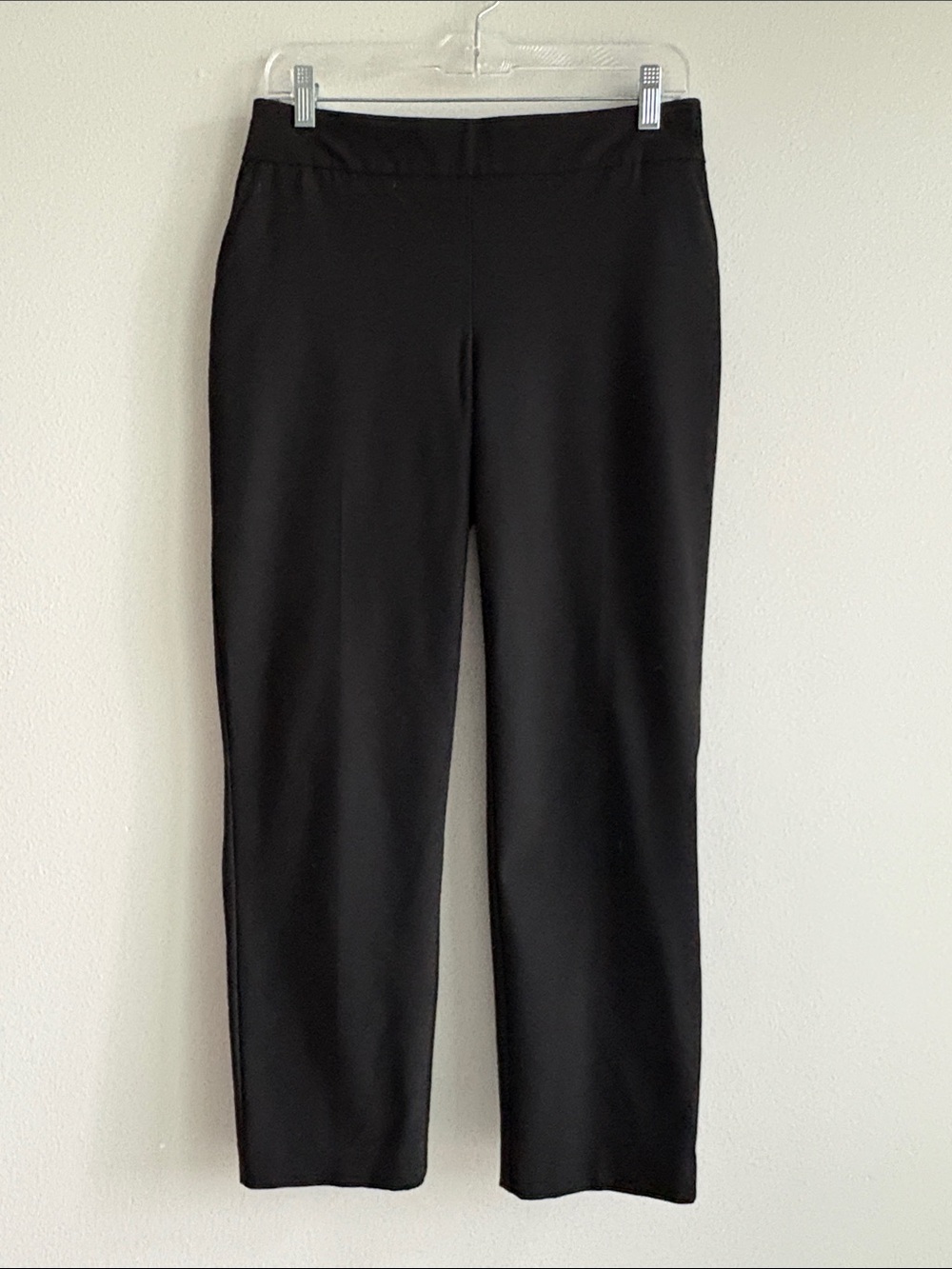 Hilary Radley Black Stretch Pull-On Ankle Pants - Women’s Medium, Black